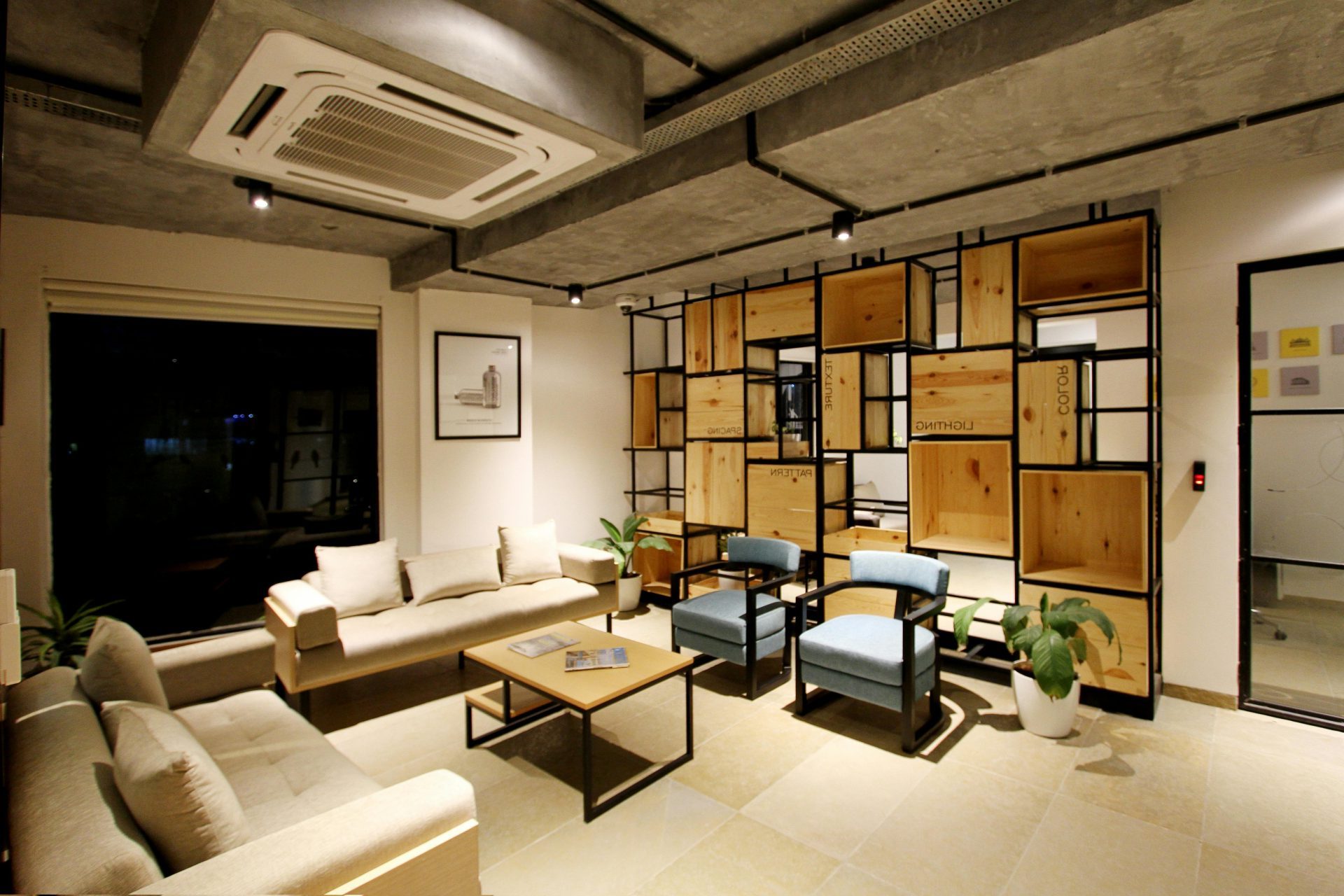 Stylish modern living room with luxury furniture and contemporary decor.